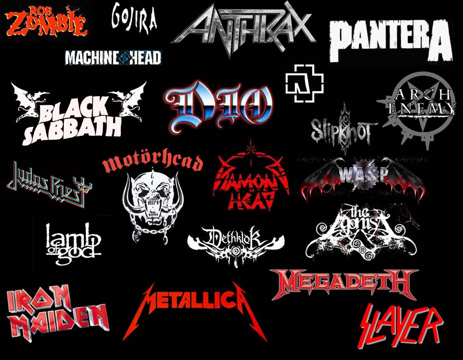 Metalheads Headbangers A Members Of Heavy Metal Subculture